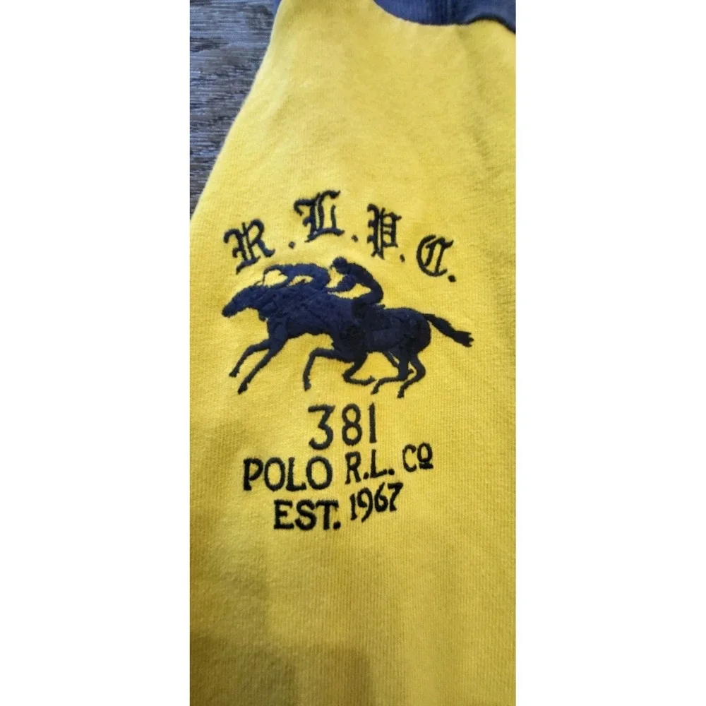 Vtg Rare Polo Ralph Lauren SWEDEN Rugby Long sleeve Shirt Size XL Stampede Pony - Picture 9 of 16